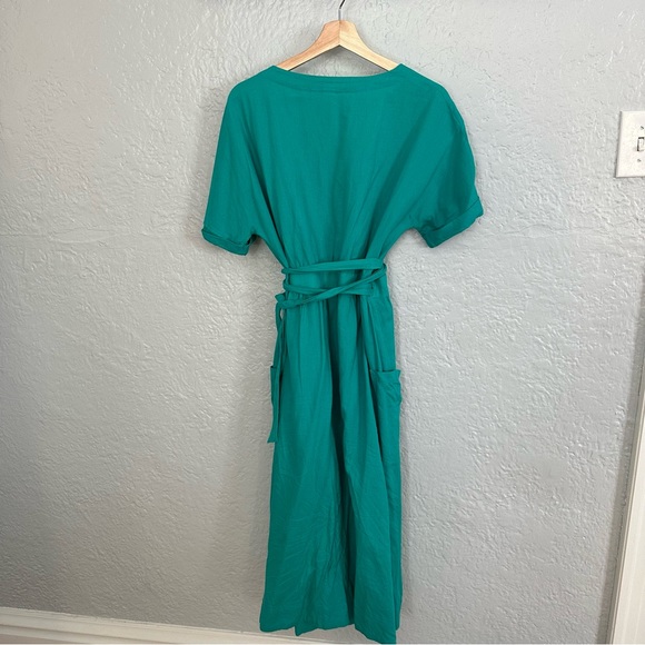 GAP Dresses Gap Linen Wrap Dress Poshmark